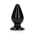 RealRock Crystal Clear 4.5 in. Anal Plug Black-0