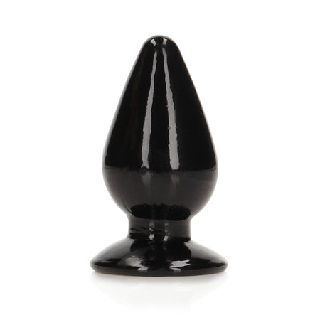 RealRock Crystal Clear 4.5 in. Anal Plug Black-0