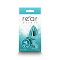 Rear Assets Metal Anal Plug Medium Teal-0